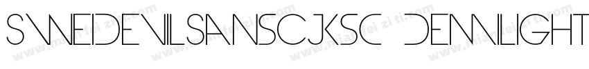 SweiDevilSansCJKsc DemiLight字体转换